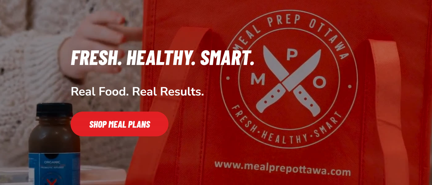 En-tête du site et création de campagne Meal Prep Ottawa par ufmedia